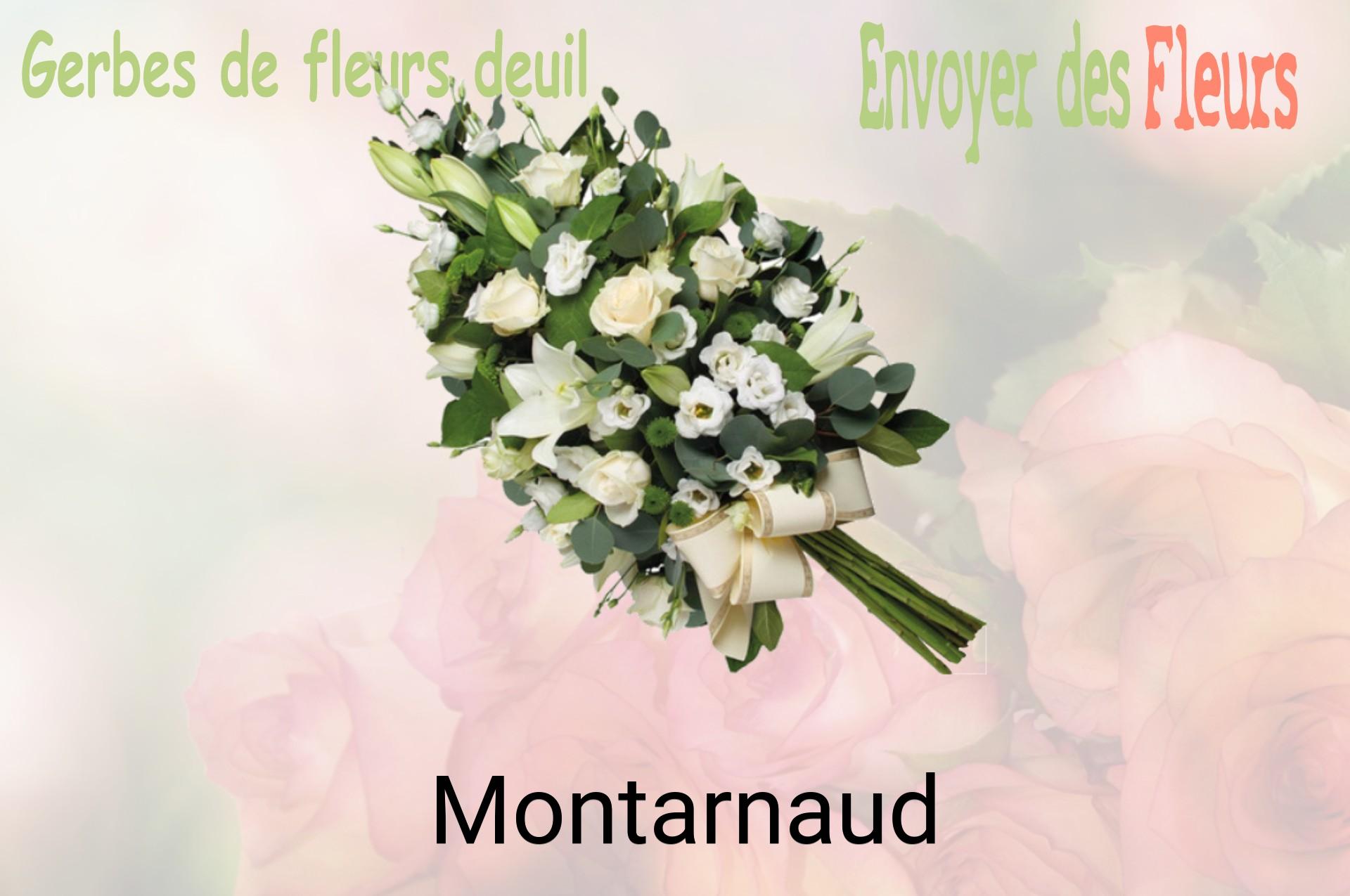 Gerbe de fleurs de deuil livrée à Montarnaud